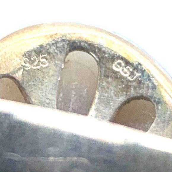 HUGE Vintage Sterling Silver Carnelian Gem Stone Dome Ring US size 7 - Picture 7 of 16